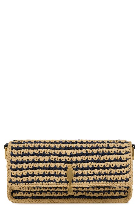 Mini Bettina Raffia Clutch