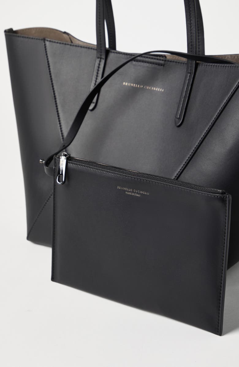 Brunello Cucinelli Shopper bag with monili, Alternate, color,