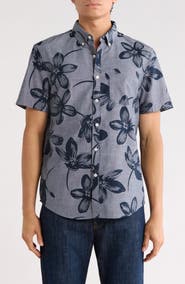 Original Penguin Chambray Flower Button-Down Shirt