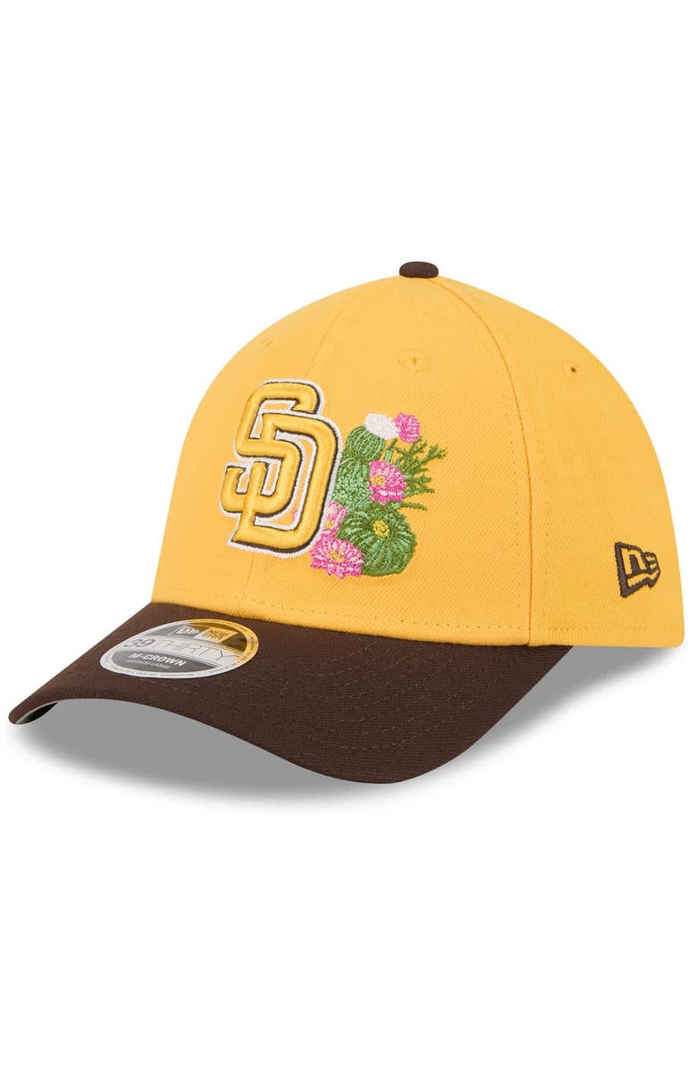 New Era Men's New Era  Gold/Brown San Diego Padres 2026 Spring Training M-Crown 39THIRTY Flex Hat, Alternate, color, Gold
