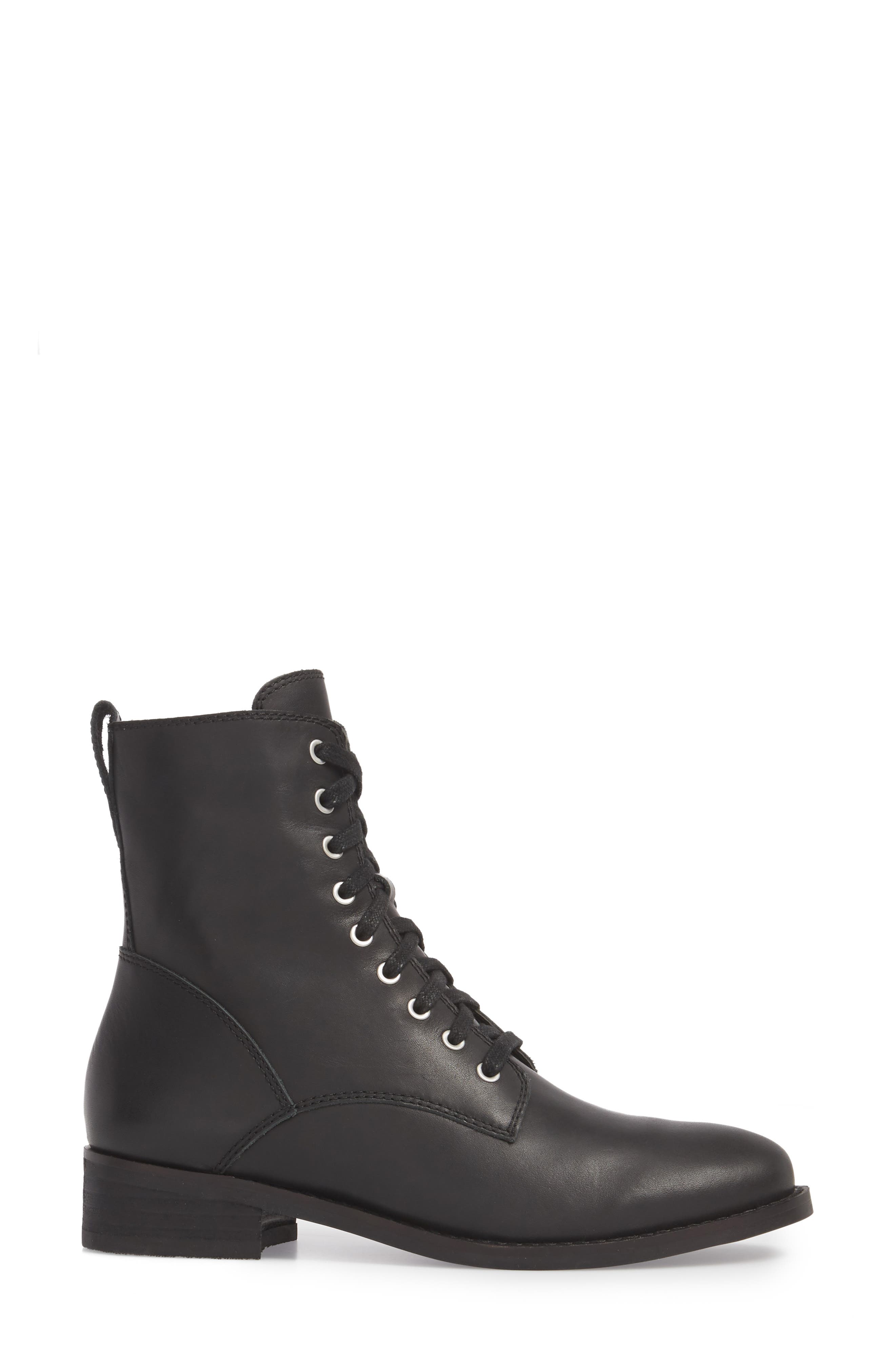 Hestawn Moto Bootie, Alternate, color, BLACK LEATHER
