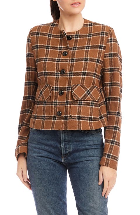Jackie Plaid Jacket