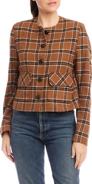 FIFTEEN TWENTY Jackie Plaid Jacket
