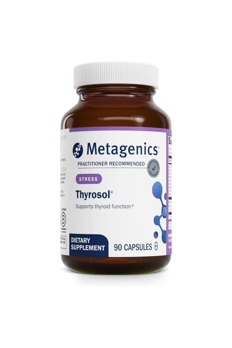 Thyrosol Thyroid Support Supplement with Zinc Selenium and Rhodiola 90 Capsules, Main, color, None