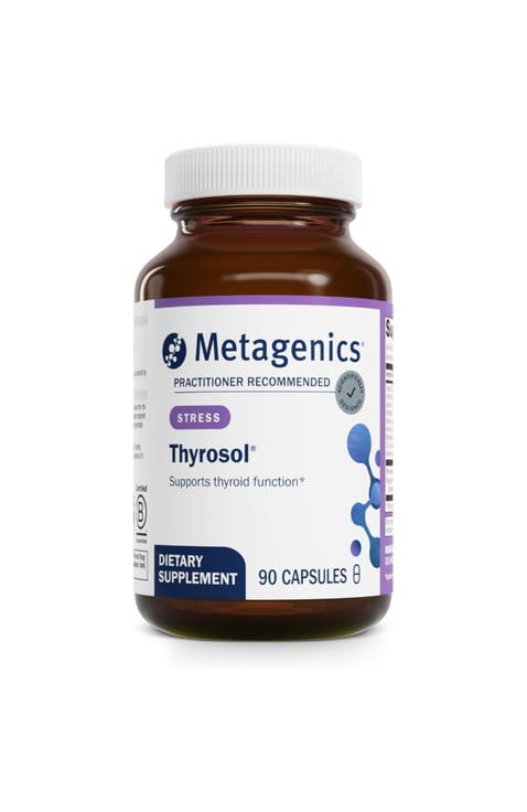 Thyrosol Thyroid Support Supplement with Zinc Selenium and Rhodiola 90 Capsules