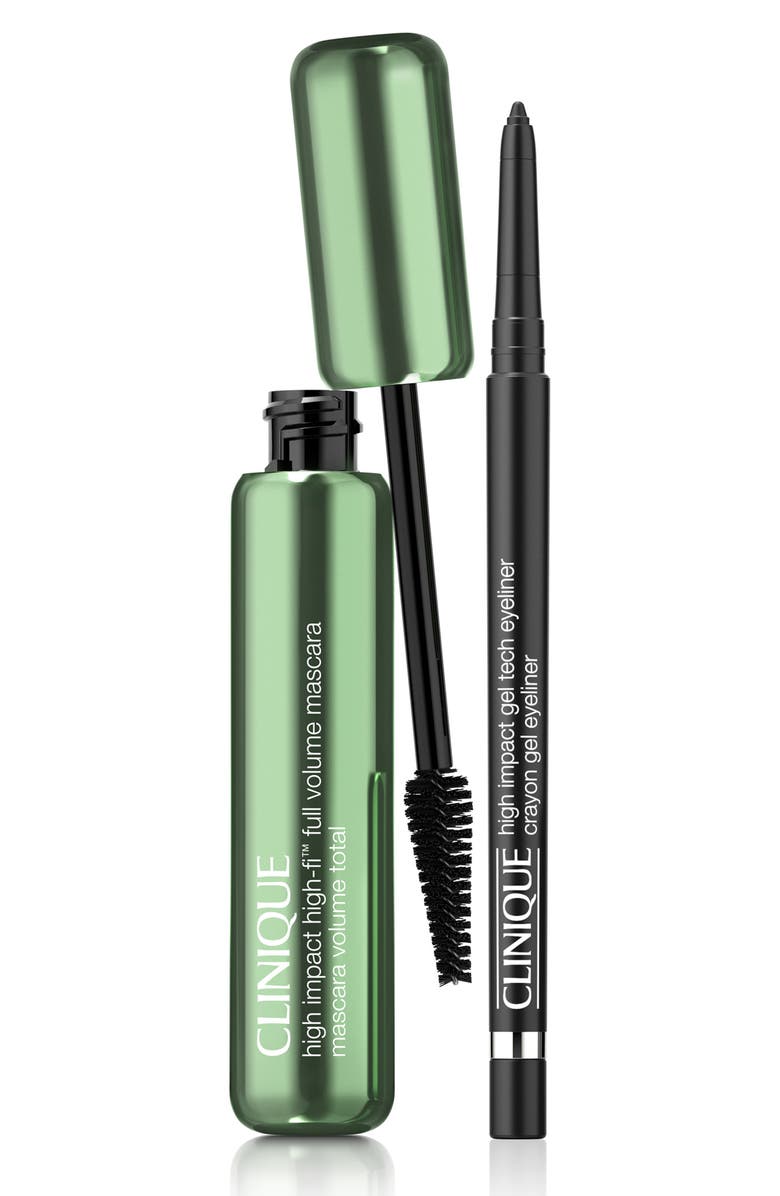 Clinique High Impact Mascara & Eyeliner Set (Nordstrom Exclusive) $56 Value, Alternate, color, 