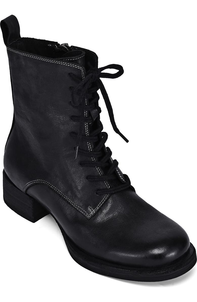 OLD TREND Heritage Genuine Leather Refined Lace Up Ankle Boot, Main, color, Black