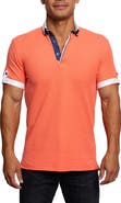 Maceoo Mozart Coral Short Sleeve Cotton Polo