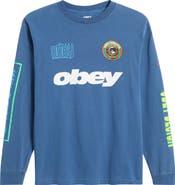 Obey Mega Global Mania Graphic Long Sleeve T-Shirt