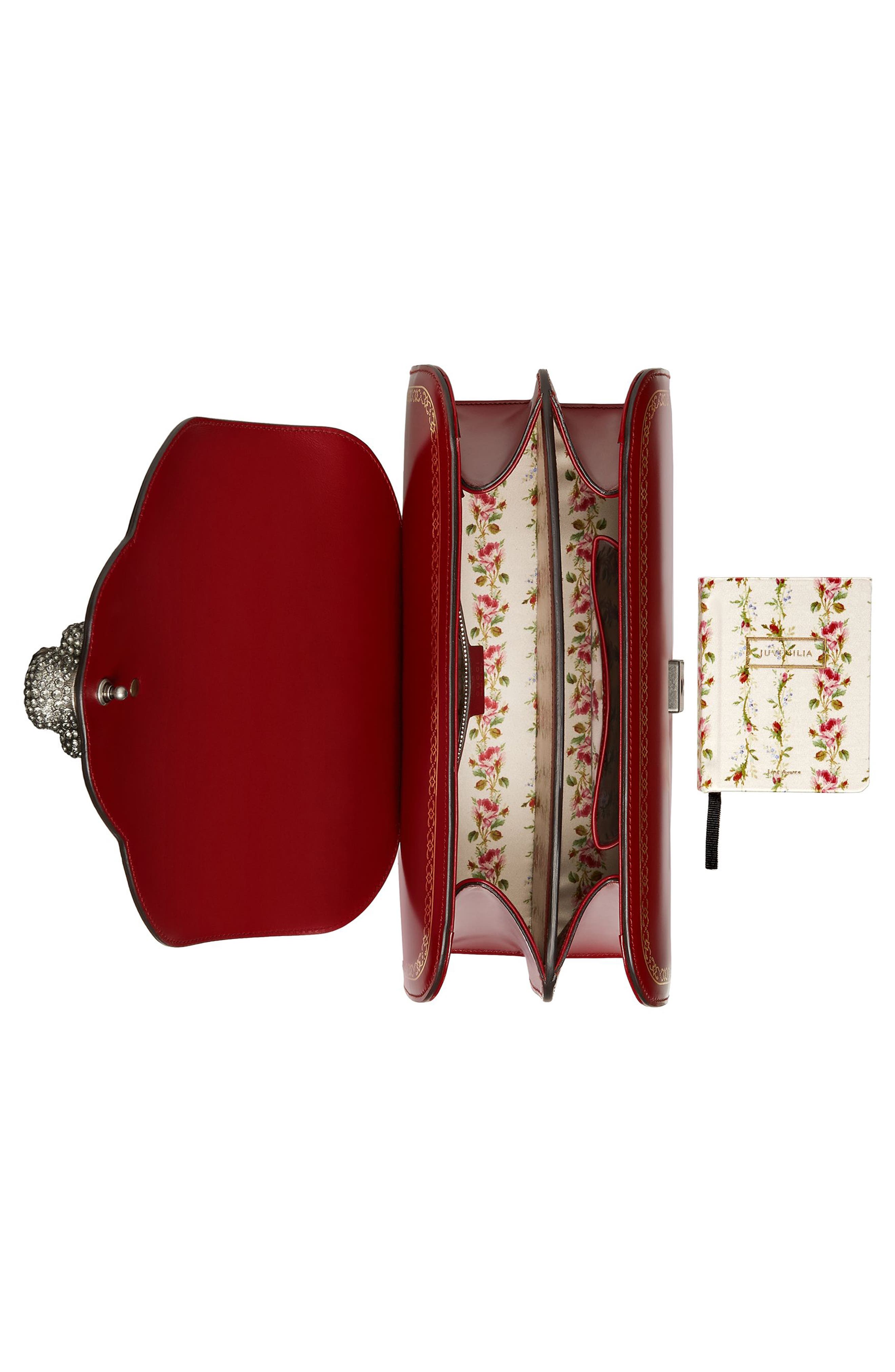 Thiara Medium Leather Top Handle Bag, Alternate, color, RED