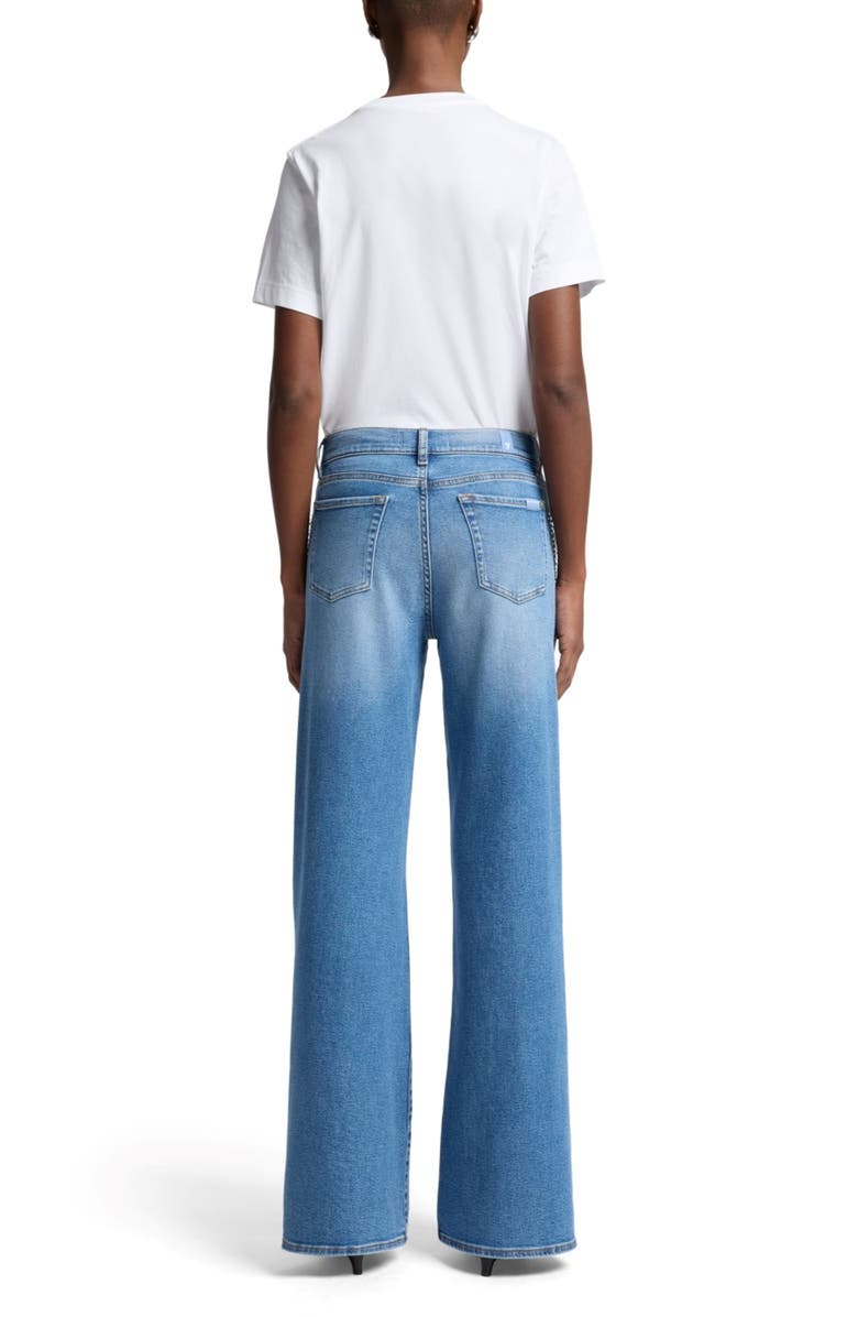 7 For All Mankind Twisted Seam Lotta High Waist Wide Leg Jeans, Alternate, color, Love Soul