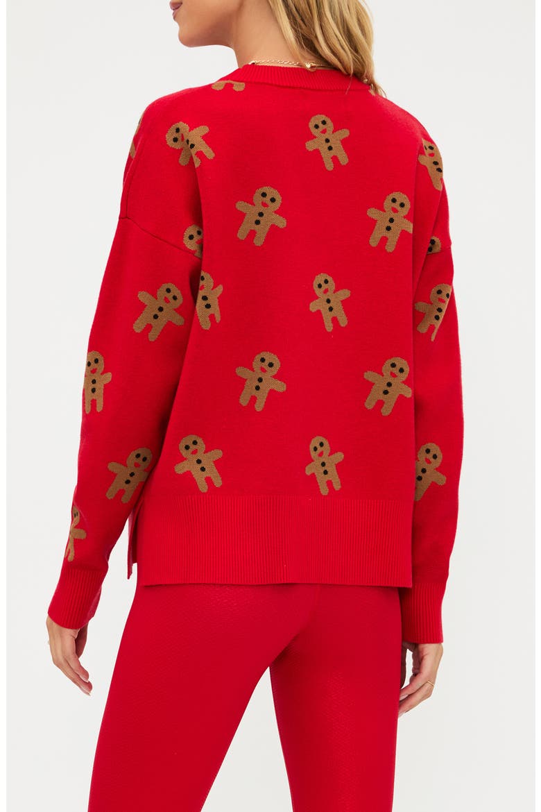 Callie Gingerbread Man Sweater, Alternate, color, GINGERBREAD