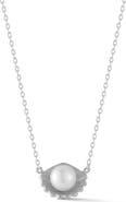 GLAZE JEWELRY Cultured Pearl Shell Pendant Necklace