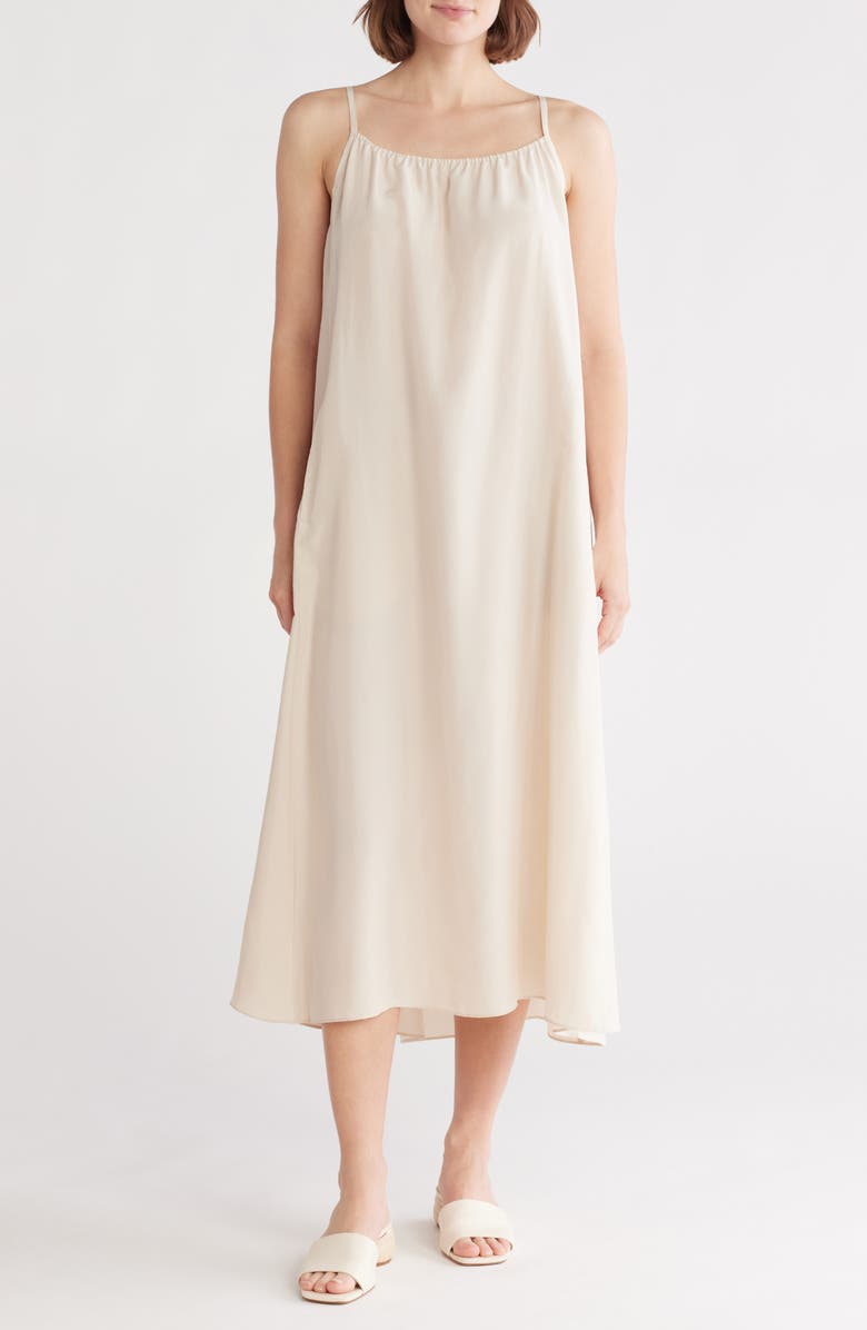 Eileen Fisher Cami Silk Maxi Dress, Main, color,