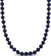 DELMAR Cultured Black Pearl Necklace, 5–5.5mm