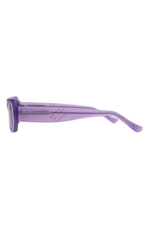 Florence By Mills 54mm Rectangular Sunglasses In Purple