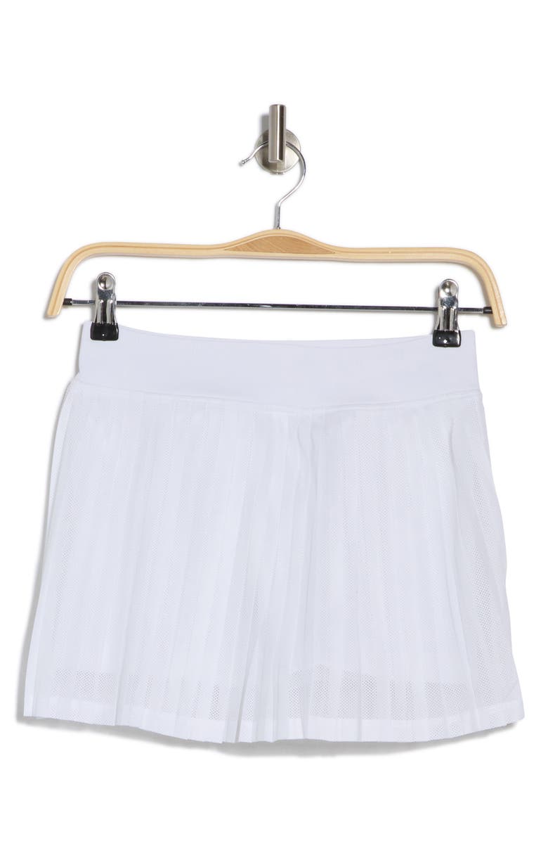 Free People FP Movement Rally Pleated Miniskort, Alternate, color, Ivory