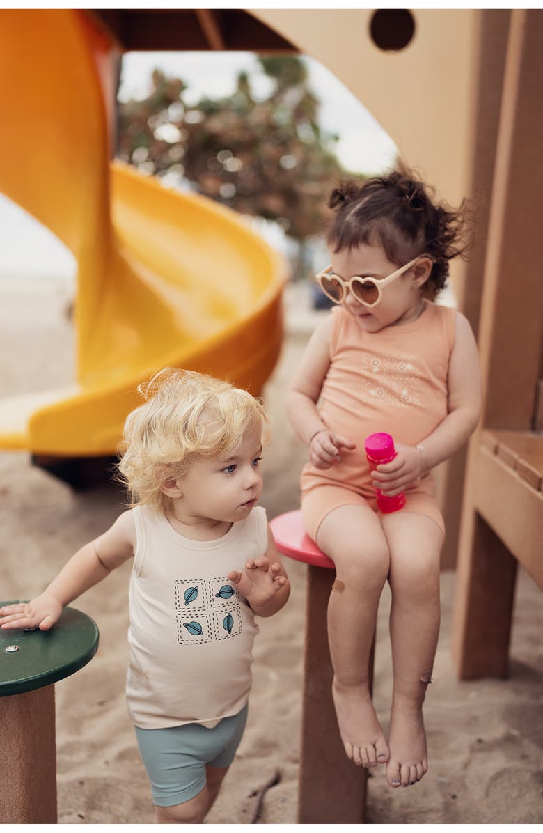 Manière Planet Print Tank & Shorts Set, Alternate, color, Sand