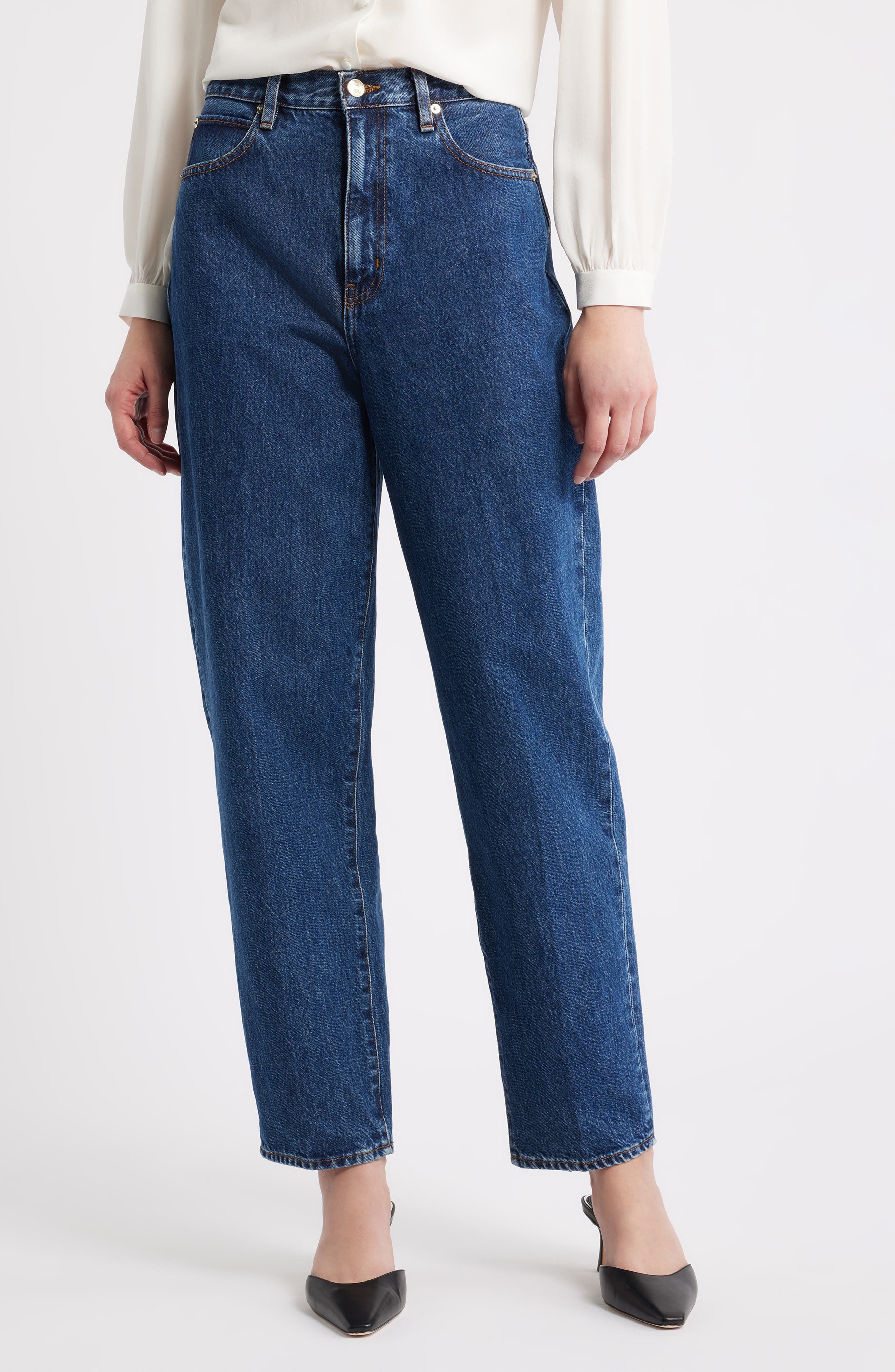 FRAME The Neat High Waist Barrel Jeans