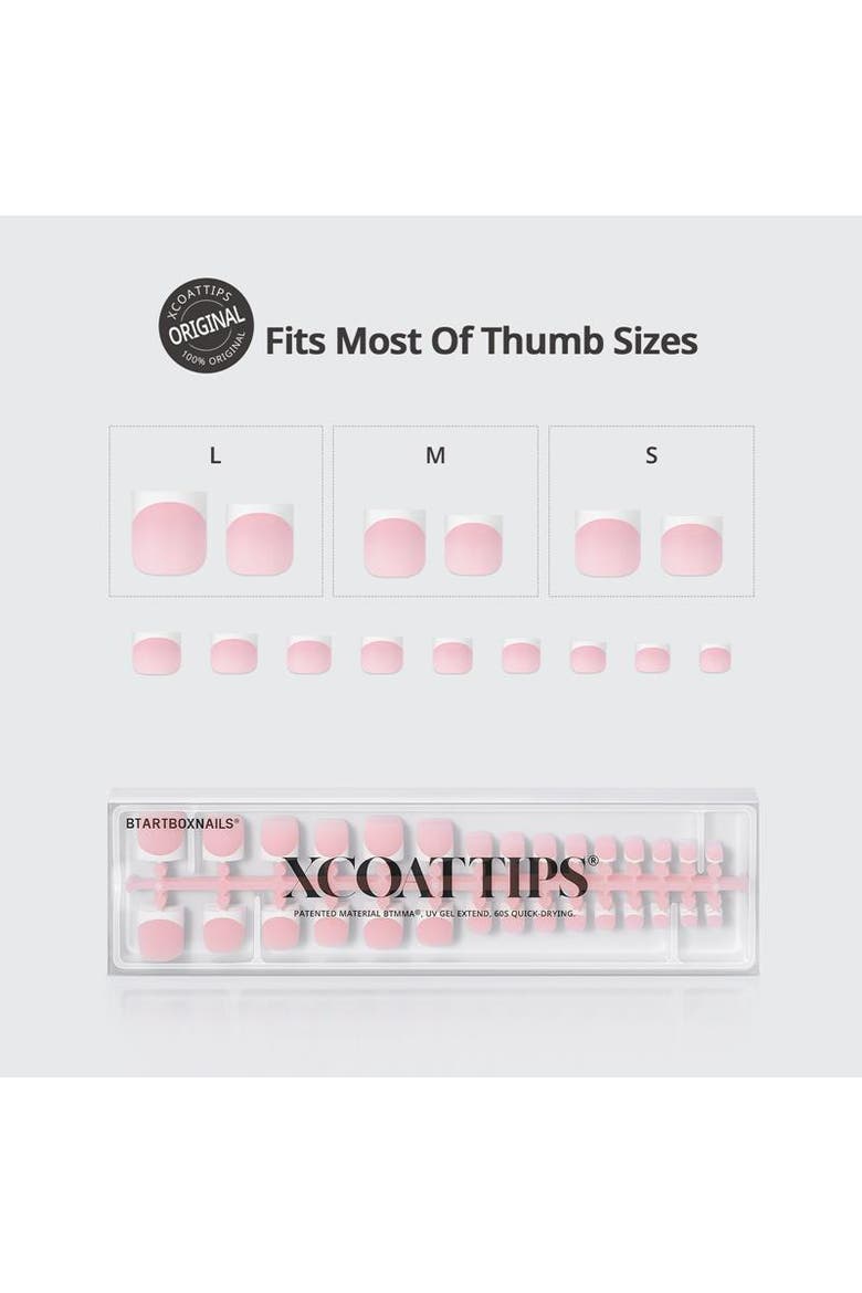 Soft Gel Toe Nail Tips XCOATTIPS® Toe Nail, Alternate, color, Sharp Square
