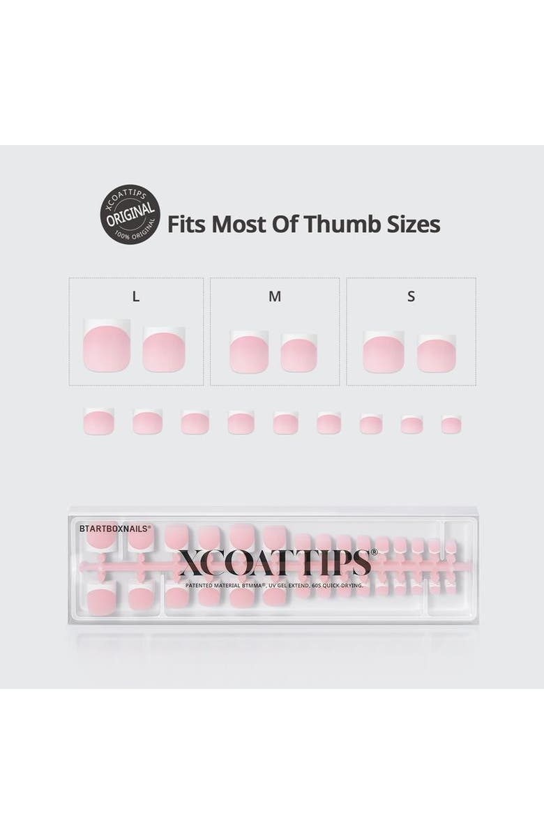 Btartboxnails Soft Gel Toe Nail Tips XCOATTIPS<sup>®</sup> Toe Nail, Alternate, color, Sharp Square