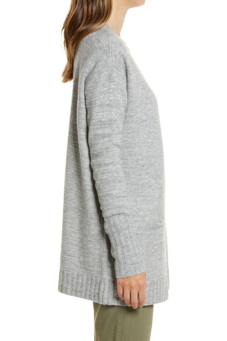 Open Front Cardigan, Alternate, color, GREY HEATHER