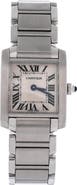 Pre-Owned Cartier Tank Francaise Quartz Watch Stainless Steel 20