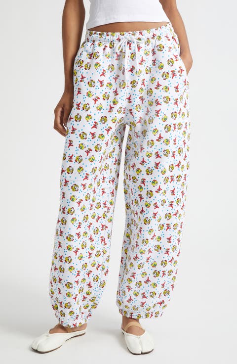 Girl Baby Print Joggers