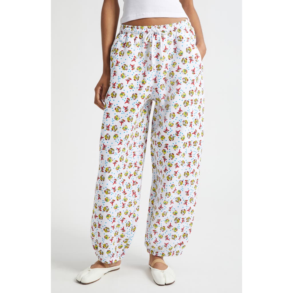Ashley Williams Girl Baby Print Joggers in White  product