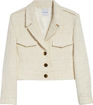 ST. JOHN Avery Tweed Crop Jacket