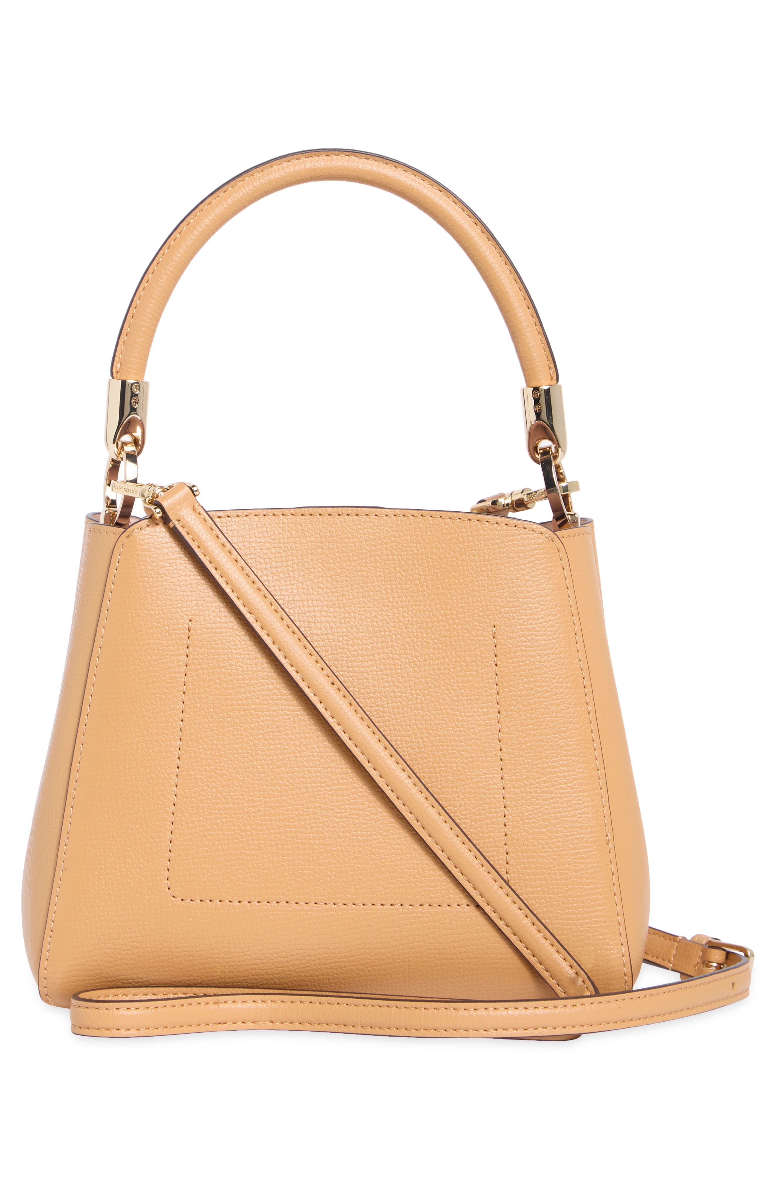 phoebe refined grain leather satchel, Alternate, color, TIRAMISU MOUSSE