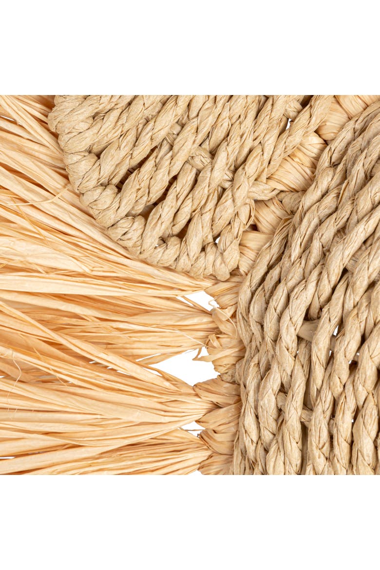 Savannah King Raffia Lion Wall Art, Natural, Alternate, color, Natural