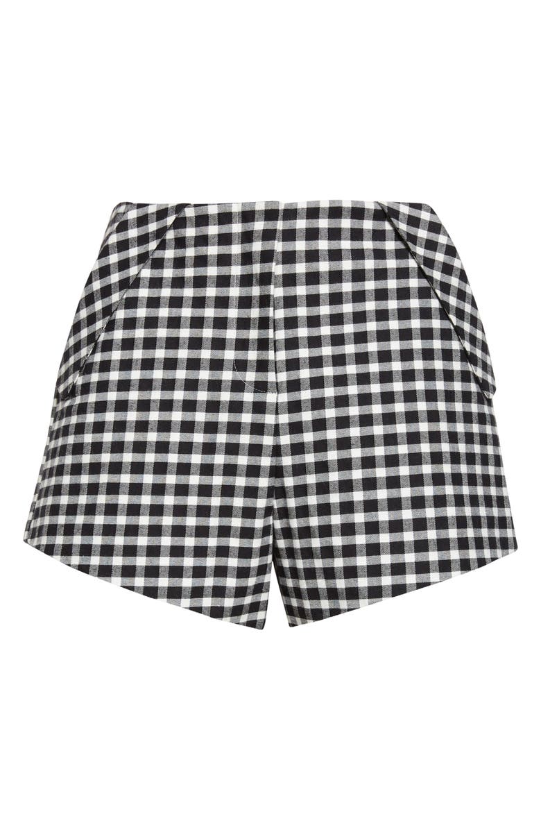 POSSE Chiara Check Shorts, Alternate, color, Black/ White