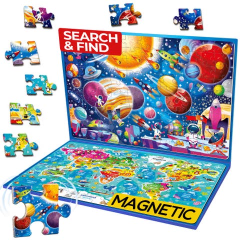 100 PCS Magnetic Kids Puzzle Book