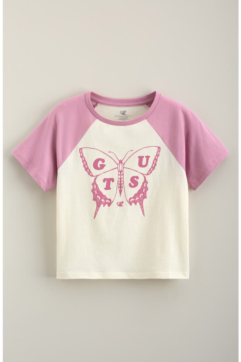 Kids' Graphic Raglan T-Shirt, Main, color, IVORY GUTS