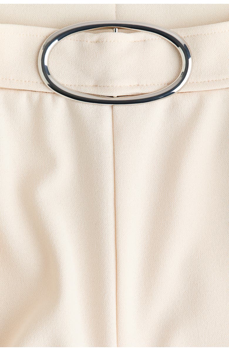 H&M Ponte Di Roma Trousers, Alternate, color, Cream