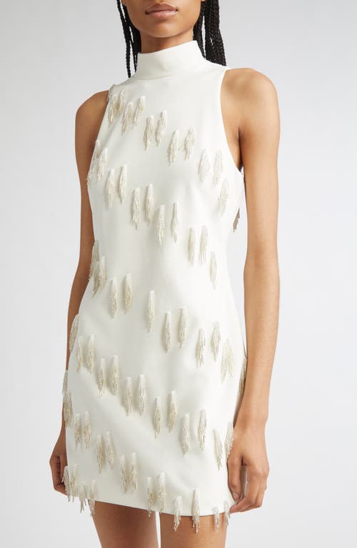 Cinq À Sept Micky Cascading Beaded Tassel Minidress In Multi
