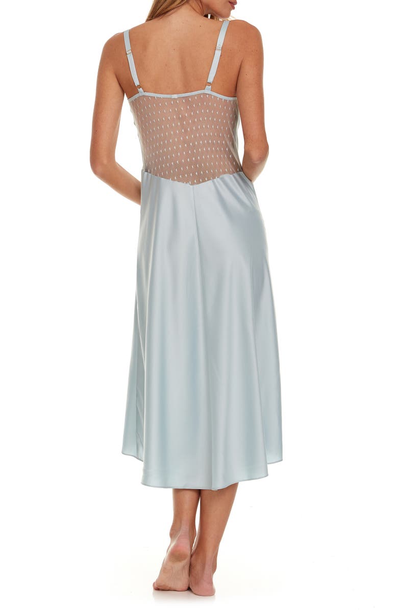 Flora Nikrooz Showstopper Nightgown, Alternate, color, Ice Flow