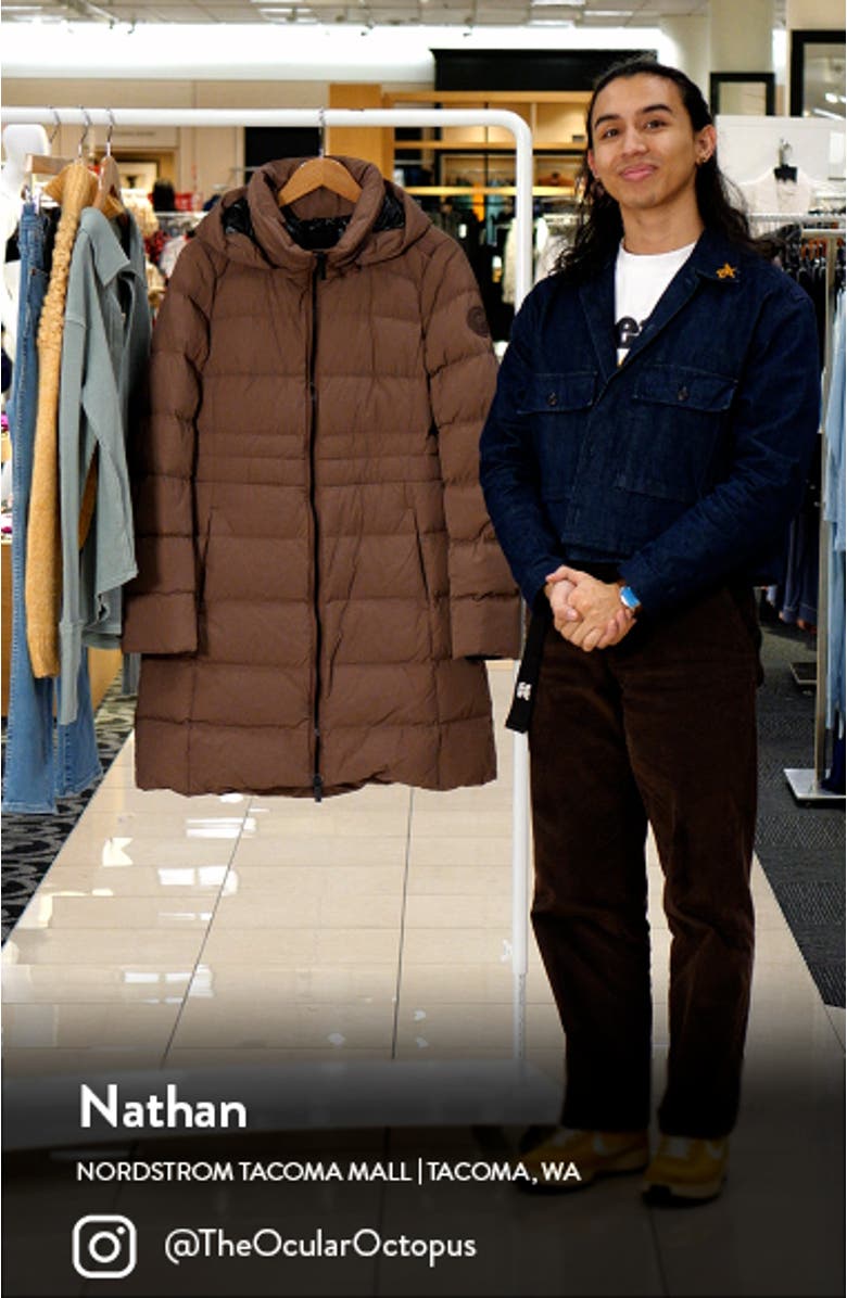 Aurora Water Repellent Hooded 750 Fill Power Down Parka, sales video thumbnail