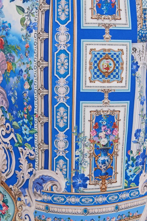 Camilla Mid Length Boardshort With Elastic Waist In Multi