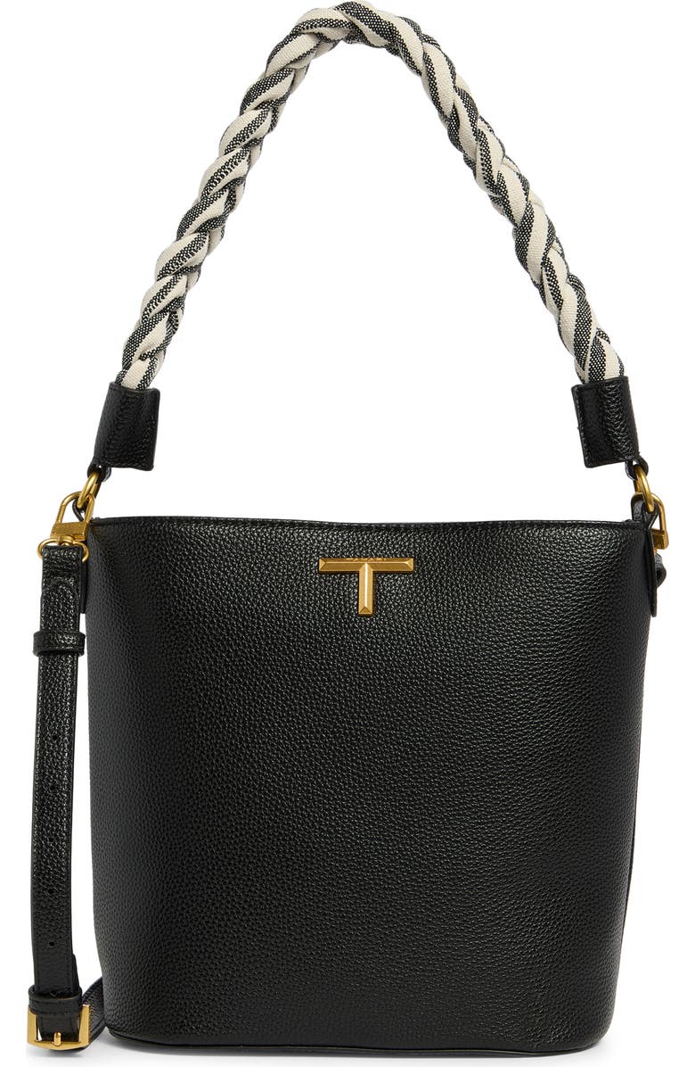 T Tahari Clayton Shoulder Bag, Main, color, Black