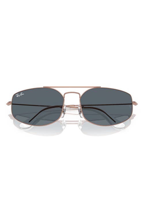 Ray Ban Ray-ban 57mm Irregular Oval Sunglasses In Copper