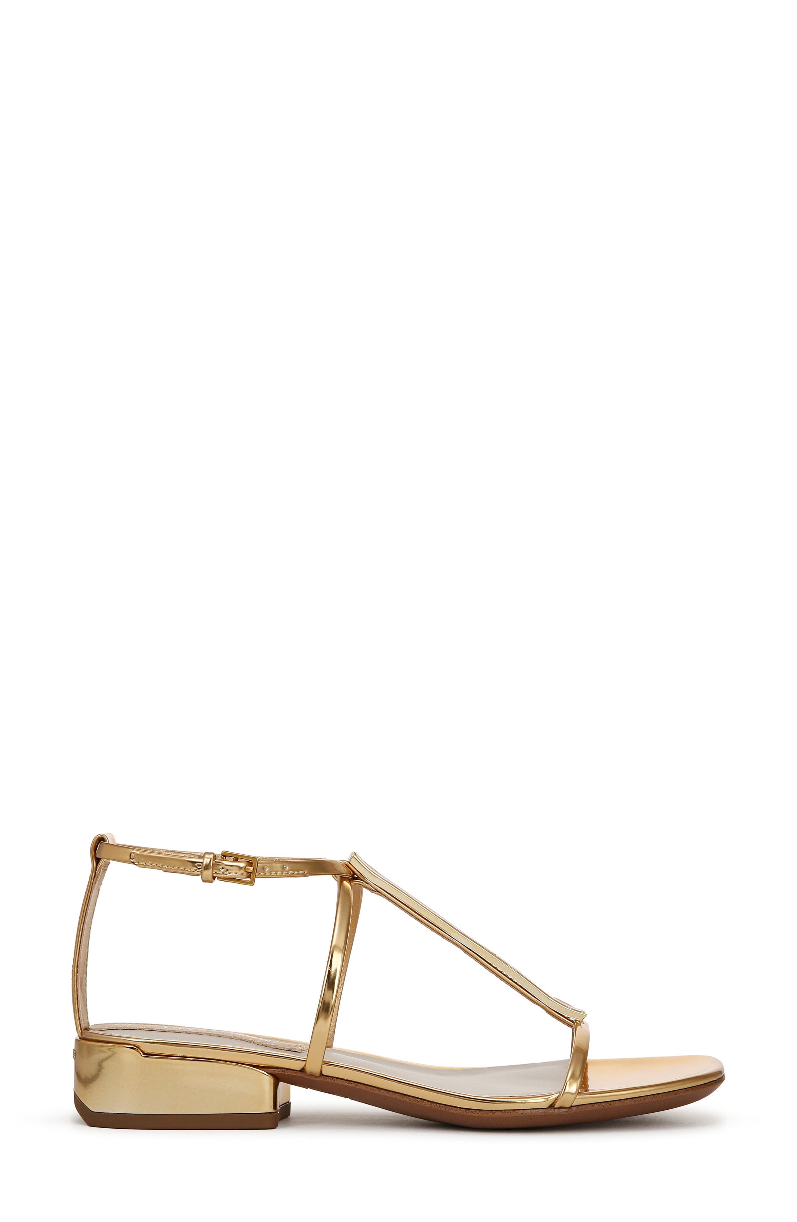 Franco Sarto Misty Strappy Sandal, Alternate, color, Gold
