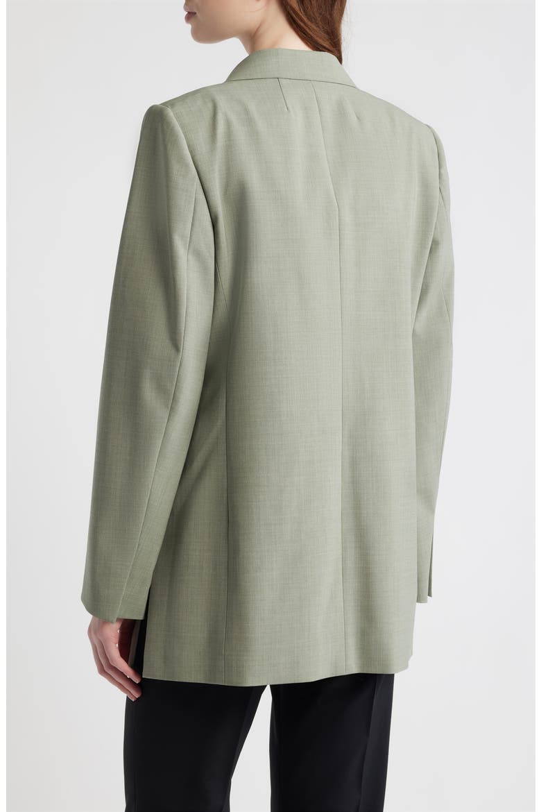 Relaxed Stretch Wool Open Blazer, Alternate, color, VETIVER MELANGE