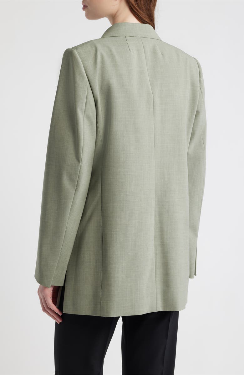 Theory Relaxed Stretch Wool Open Blazer, Alternate, color, Vetiver Melange