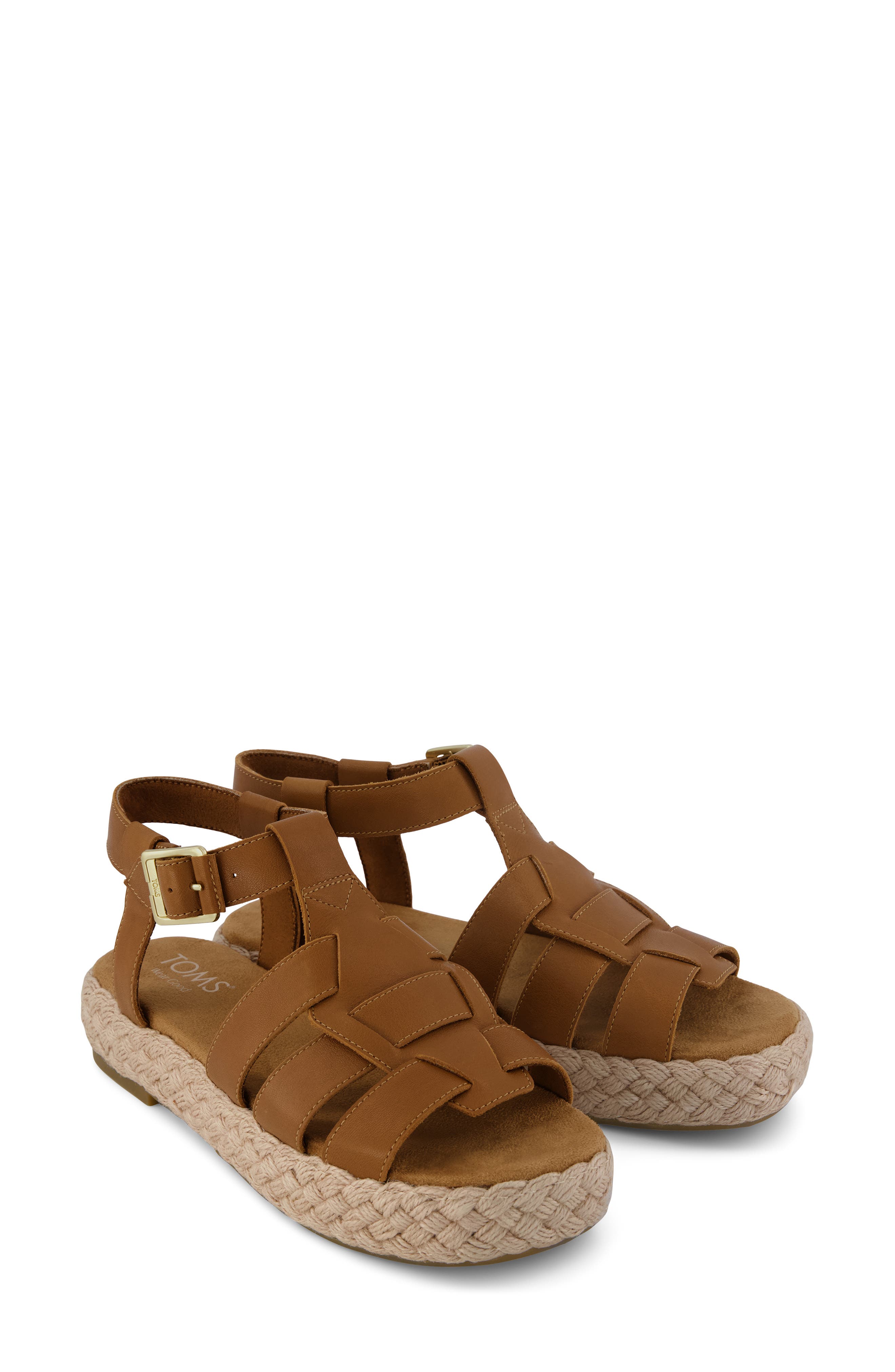 Jac Platform Fisherman Sandal, Alternate, color, MEDIUM BROWN
