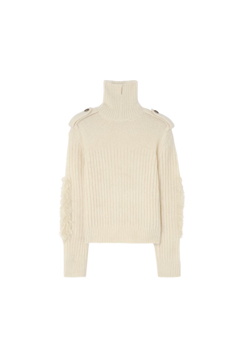 Mohair Wool Blend Jumper, Alternate, color, Ecru white