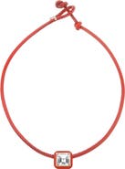 Bea Bongiasca Square Crystal Pendant Pop Choker Necklace