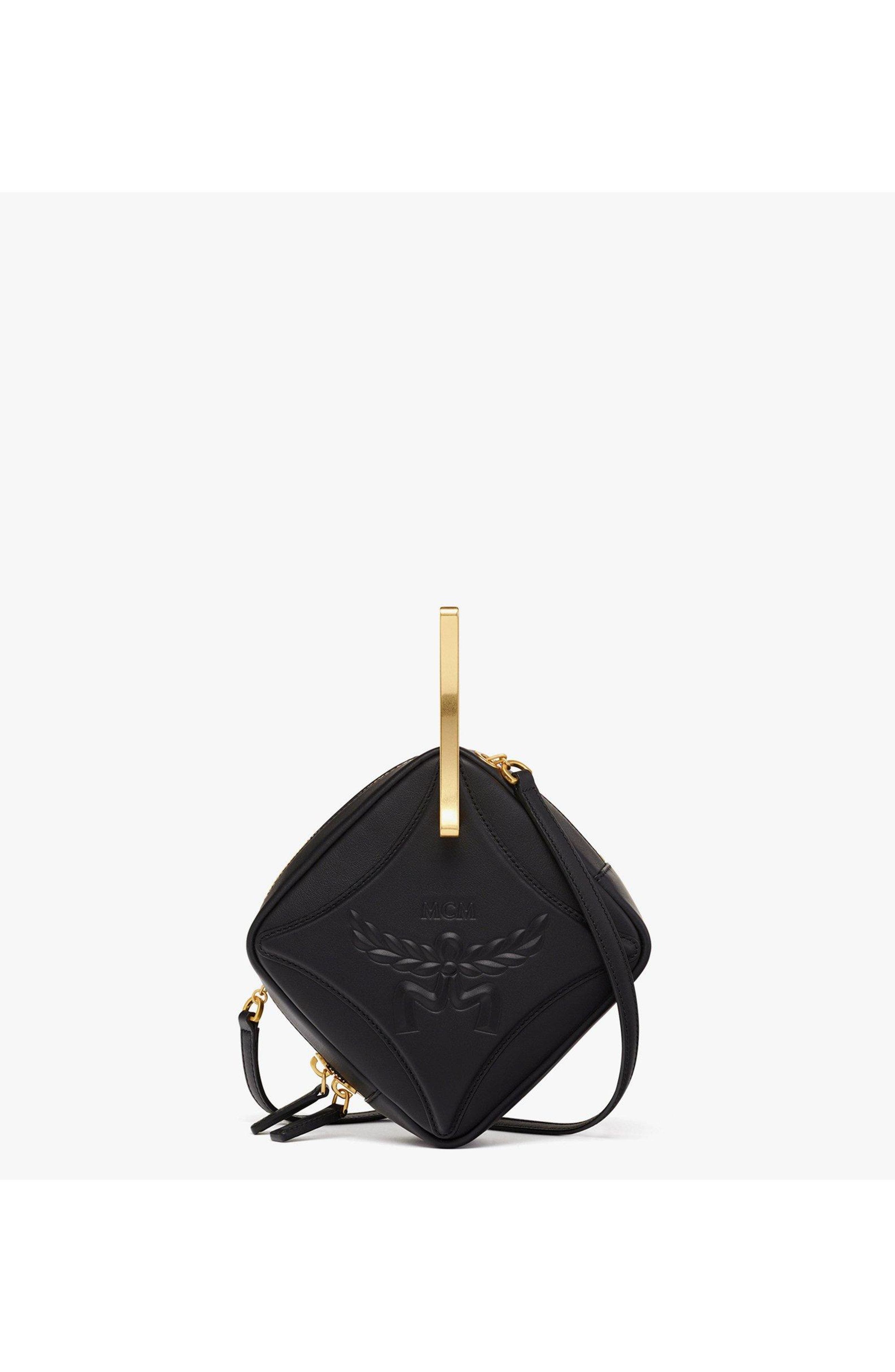 MCM Diamond Logo Crossbody in Calf Leather, Main, color, 
