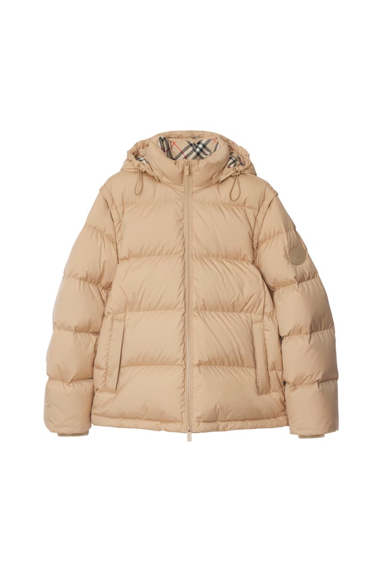Detachable Sleeve Bideford Puffer Jacket, Alternate, color, Flax beige